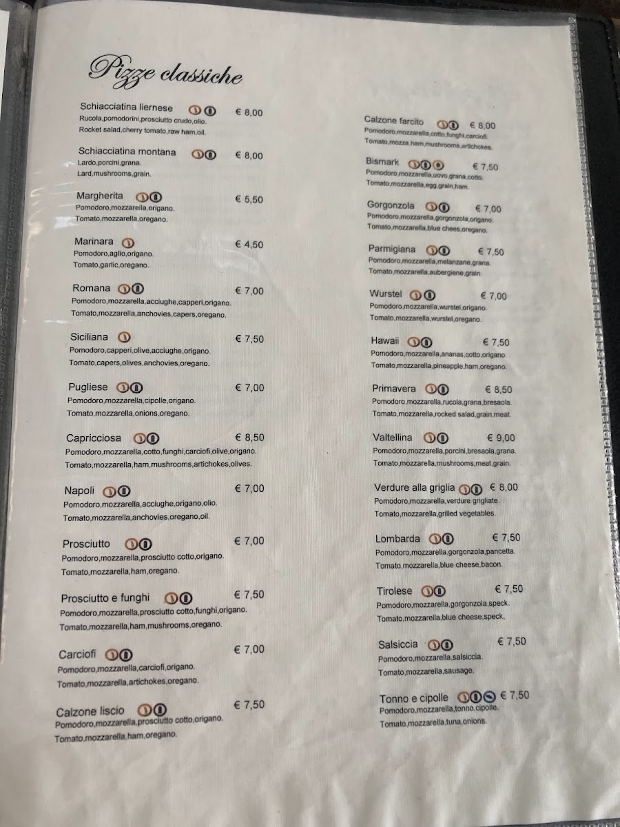 Riva Bianca Bar Pizzeria Menu - Image 4